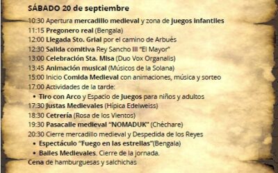 Programa VIII Jornadas 2025 y Menú Medieval